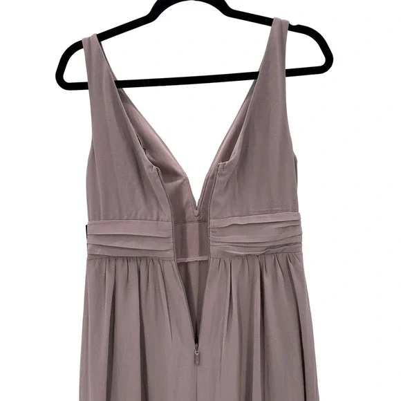 NWT Lulus Dusty Leading Role Taupe Mauve VNeck Maxi Dress Bridesmaid Formal Sz S NWT Lulus Dusty Leading Role Taupe Mauve VNeck Maxi Dress Bridesmaid Formal Sz S